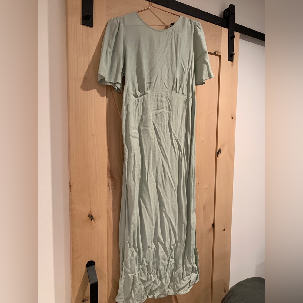 ASOS maternity mint green dress